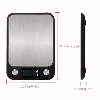 Digital Kitchen Scale with LED Display and 7 Weighing Units