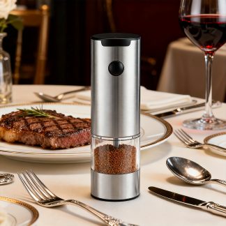 Electric Salt and Pepper Grinder Set