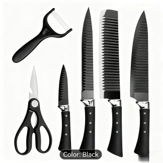 Stainless Steel Textured Knife Set